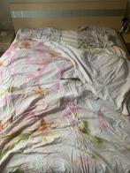 Beddengoed set bloemenprint, Dekbedovertrek, Tweepersoons, Ophalen of Verzenden, Zo goed als nieuw