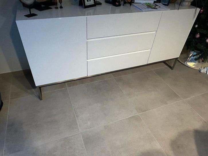 Dressoir + barkast + vitrinekast, Maison & Meubles, Armoires | Dressoirs, Comme neuf, Autres matériaux, Enlèvement