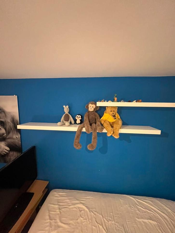 Wandplank wit 190X26 cm., Huis en Inrichting, Woonaccessoires | Wandplanken en Boekenplanken, Gebruikt, Ophalen