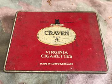 WW2 British Craven A cigarettes beschikbaar voor biedingen