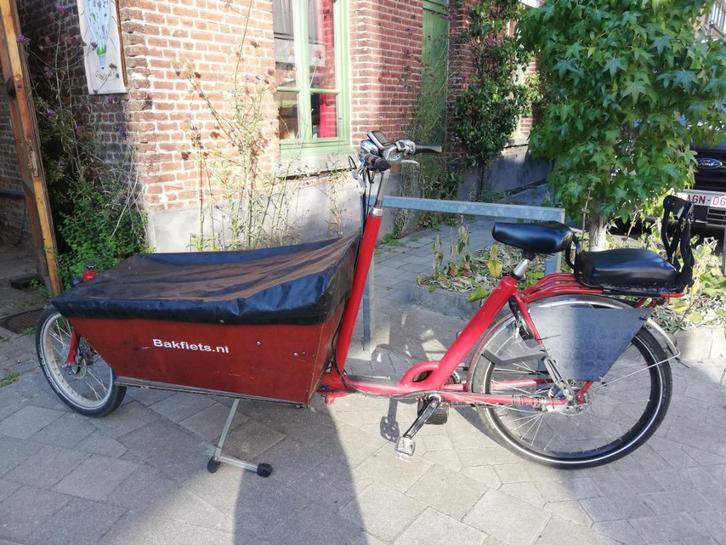 bakfiets met elektrische ondersteuning, Vélos & Vélomoteurs, Vélos | Vélos avec bac, Utilisé, Autres marques, 2 enfants, Électrique