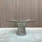Knoll Warren Platner eettafel - glas/nikkel - 135cm, Antiek en Kunst, Ophalen of Verzenden