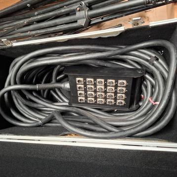 !! 16 in 4 uit 30M podiumbox + flightcase!! beschikbaar voor biedingen