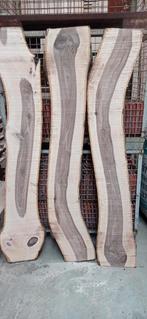 Noten hout niet droog 25a 30 breed 6.5 dik 190 lang, Ophalen of Verzenden, Zo goed als nieuw
