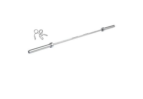 Nieuwe Olympische halterstang 220 cm 50 mm + Sluitingen, Tuin en Terras, Barbecue-accessoires, Zo goed als nieuw, Ophalen