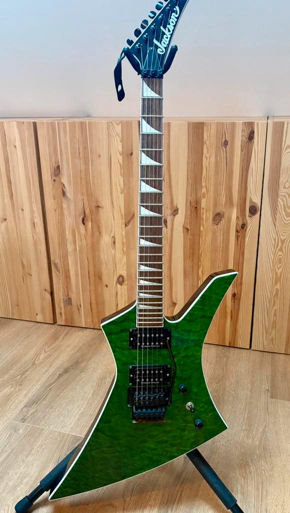 Jackson KEXQ green, Musique & Instruments, Instruments à corde | Guitares | Électriques, Comme neuf, Enlèvement