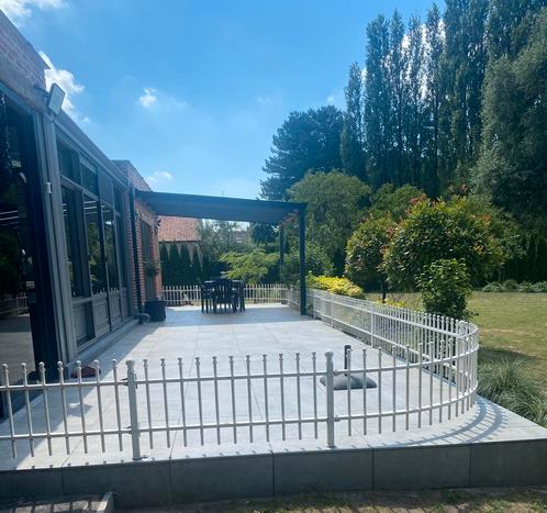 Tuinomheining/ terrasafscheiding/ zwembadafscheiding, Tuin en Terras, Tuinpoorten, Gebruikt, Staal, Minder dan 100 cm, 200 cm of meer
