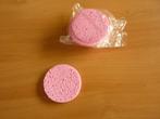 Set van 5 roze ronde sponzen voor gezichtsreiniging 7 cm, Ophalen of Verzenden