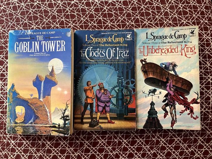 Boekenreeks The Reluctant King, L. Sprague De Camp, Boeken, Fantasy, Gelezen, Ophalen of Verzenden