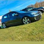 Golf 6 gti MET MOTORSCHADE !!!, Auto's, Volkswagen, Automaat, Zwart, Zwart, Leder