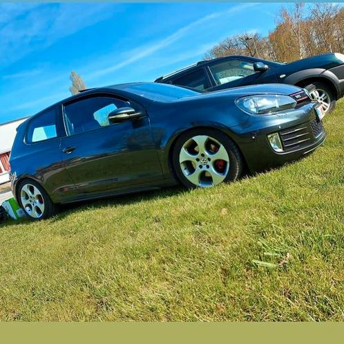 Golf 6 gti MET MOTORSCHADE !!!, Auto's, Volkswagen, Golf, Automaat, Zwart, Zwart, Leder, Ophalen
