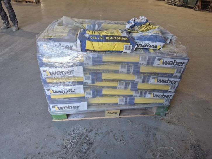 Weber Beamix Lijmmortel 392 niet zuigende steen Wit nr. 2000, Doe-het-zelf en Bouw, Metselstenen, Nieuw, Overige typen, Ophalen