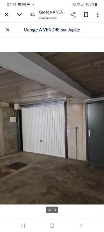 Magnifique garage sécurisé à vendre sur Jupille beschikbaar voor biedingen