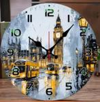 Horloge murale ronde en bois dans le centre de Londres, Enlèvement ou Envoi, Neuf, Horloge murale