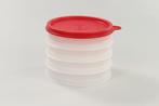 Tupperware « Igloo Empilable Ronde » Blanc & Rouge, Maison & Meubles, Enlèvement ou Envoi, Neuf, Rouge, Boîte