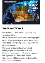Ticket Waar water was Nieuwpoort, Tickets en Kaartjes, November, Cultuur en lichtspektakel, Eén persoon
