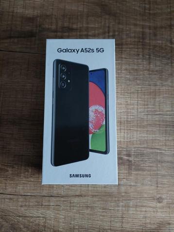 Samsung Galaxy A52s 5G 128GB, zwart/black + 2 Extra's!