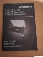 PlatendraaierMedion zwart 33/45 toeren 4335 CM h=13cm., Audio, Tv en Foto, Platenspelers, Ophalen