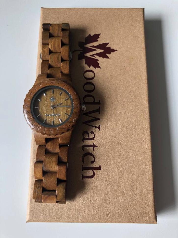 Woodwatch Lotus Sandal dameshorloge, Handtassen en Accessoires, Horloges | Dames, Zo goed als nieuw, Polshorloge, Overige merken
