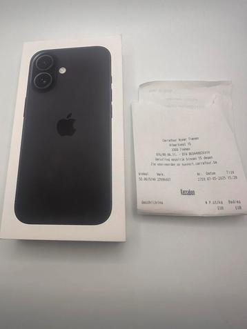 iPhone 16 128Gb Zwart Sealed beschikbaar voor biedingen