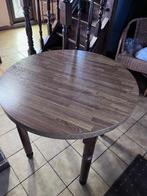Ronde Keukentafel diameter 80 cm, Quatre personnes, Rond, 50 à 100 cm, Houten keukentafel stijl