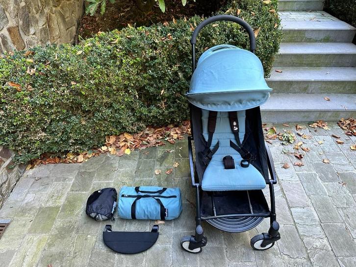 Yoyo babyzen poussette buggy Aqua + Accessoires, Kinderen en Baby's, Buggy's, Gebruikt, Overige merken, Regenhoes, Verstelbare rugleuning