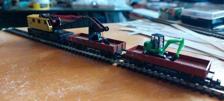 NLK 0621 ONDERHOUDSTREIN DIVERSE MERKEN 1/160, Hobby en Vrije tijd, Modeltreinen | N-Spoor, Zo goed als nieuw, Roco, Ophalen of Verzenden