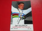 wielerkaart 2001 wk jan ullrich signe, Comme neuf, Envoi