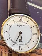 Mechanisch horloge van Lanvin Paris, Gebruikt, Ophalen of Verzenden, Polshorloge, Leer