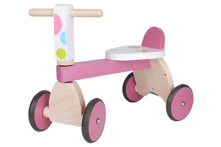 Houten loopfiets stippen met of zonder naam Scratch, Kinderen en Baby's, Kraamcadeaus en Geboorteborden, Nieuw, Kraamcadeau, Ophalen of Verzenden