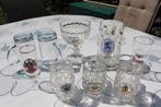Groep van zes oude Duitse bierglazen, Verzamelen, Overige merken, Glas of Glazen, Zo goed als nieuw, Ophalen