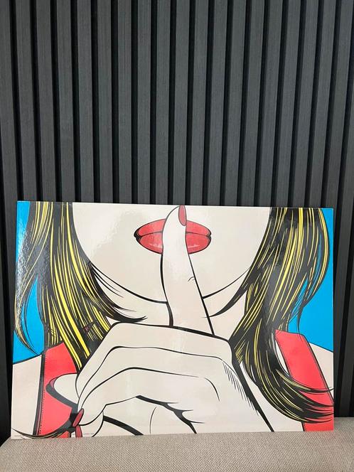 Vintage pop Wall art Ikea Sshh!, Huis en Inrichting, Woonaccessoires | Wanddecoraties, Zo goed als nieuw, Ophalen