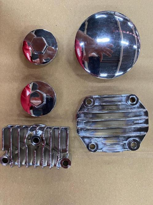 cilinderkop deksels chroom Honda SS50 en anderen, Fietsen en Brommers, Brommeronderdelen | Oldtimers, Nieuw, Overige merken, Cilinder