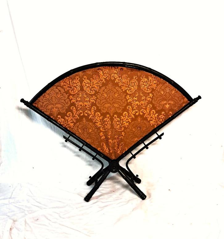 Écran De Cheminée Éventail en Faux-Bambou Napoléon III, Antiquités & Art, Antiquités | Accessoires de maison, Enlèvement