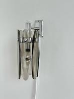 Lampe de chevet applique vintage années 60 70 verre fumé, Enlèvement