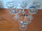 Orval Servais glazen (complete set), Verzamelen, Glas en Drinkglazen, Ophalen, Zo goed als nieuw, Bierglas