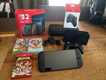 Nintendo Switch 2 + Pro Controller + Games beschikbaar voor biedingen