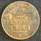 Allemagne - 2 Pfenning 1851A - KM 481 - 135, Timbres & Monnaies, Monnaies | Europe | Monnaies non-euro, Enlèvement ou Envoi, Monnaie en vrac