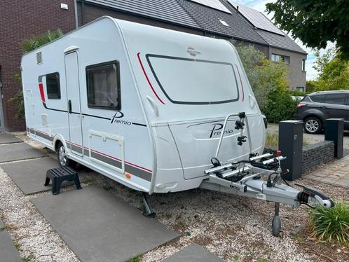Bürstner Premio 495 TK met voortent Unico Bologna, Caravans en Kamperen, Caravans, Particulier, tot en met 6, 1000 - 1250 kg, Treinzit