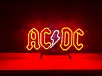 ACDC glas neon lamp / lichtreclame, Verzamelen, Ophalen of Verzenden, Nieuw, Lichtbak of (neon) lamp
