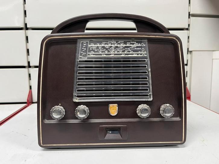 Radio Vintage Philips "Philitina" L2X71T - Années 50, TV, Hi-fi & Vidéo, Radios, Utilisé, Radio, Enlèvement