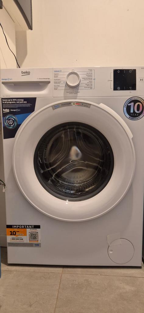 Machine à laver Beko - âgée de 9 mois seulement, Electroménager, Lave-linge, Comme neuf, Enlèvement