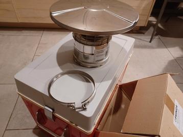 Opsinox Windkap inox, diameter 80 - 130, met klemring . Nieu beschikbaar voor biedingen