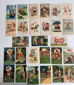 27 oude fantasie postkaarten met kinderen, Ophalen of Verzenden, 1920 tot 1940, Gelopen, Kinderen