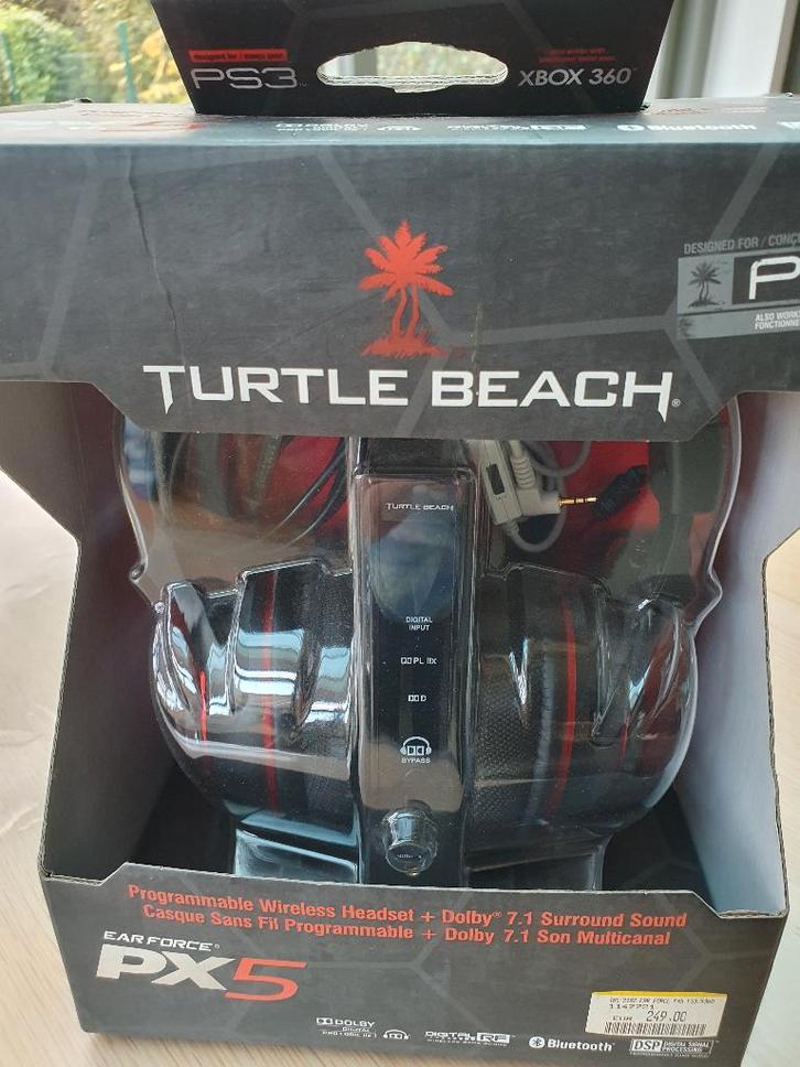 Gloednieuwe Turtle Beach PX5-headset, Computers en Software, Headsets, Nieuw, Over-ear, Draadloos, Gaming headset, Inklapbare microfoon