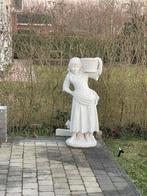 Stanbeeld met bloempot, Tuin en Terras, Tuinbeelden, Ophalen, Zo goed als nieuw