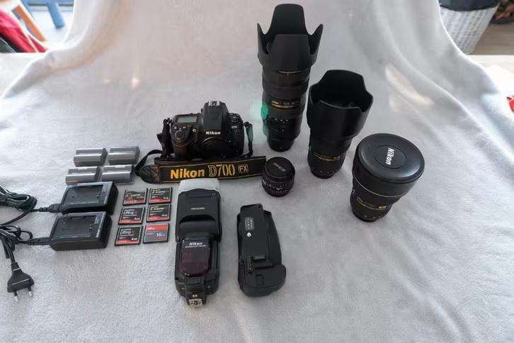 Nikon D700 met SUPERGOEDE NIKKOR f2.8 lenzen !! DEAL !!, Audio, Tv en Foto, Fotocamera's Digitaal, Zo goed als nieuw, Spiegelreflex
