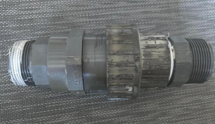 Verbindings Stuk Met Niples PVC Ø50 MM., Tuin en Terras, Zwembad-toebehoren, Gebruikt, Ophalen of Verzenden