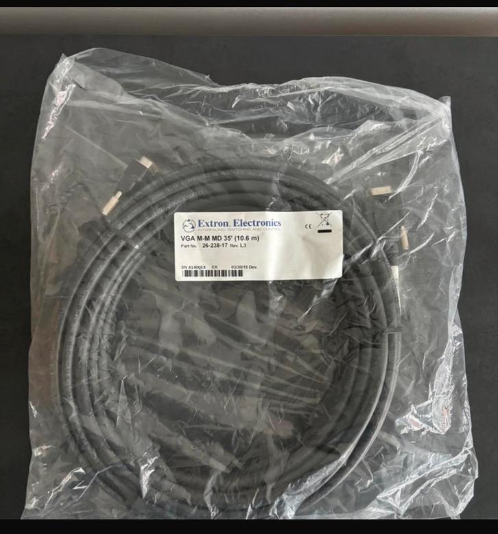 LOT Professionele Extron VGA kabels – verschillende lengtes, Computers en Software, Pc- en Netwerkkabels, Zo goed als nieuw, Ophalen of Verzenden