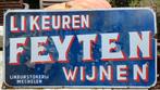 Reclamebord Likeurstokerij FEYTEN Mechelen, Enlèvement, Utilisé, Panneau publicitaire